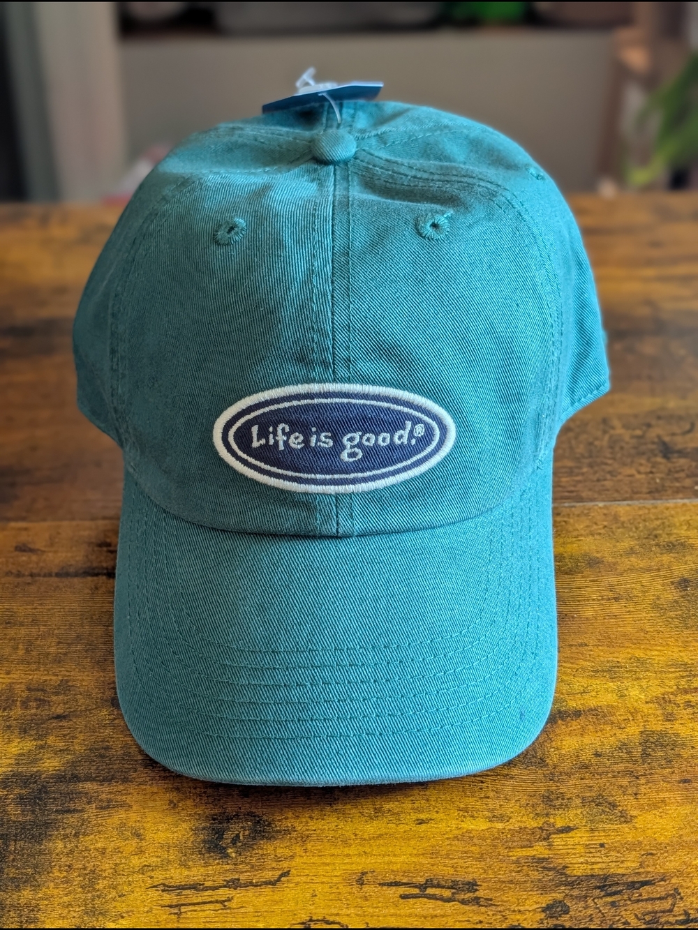 Life is Good Dad NEW Hat Spruce Green Vintage Logo Cotton Adjustable Cap NWT